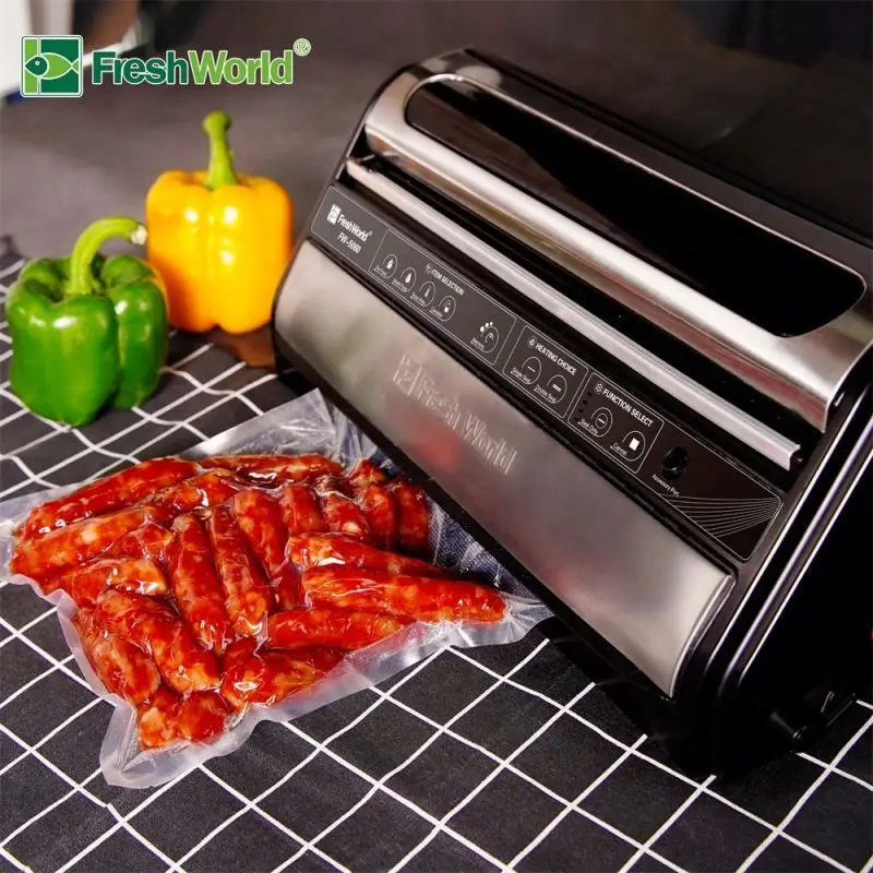 FW-5060 Pop-Ups Saver Sealing Plastic Chamber Food Vacuum Sealer Bag For Wholesales