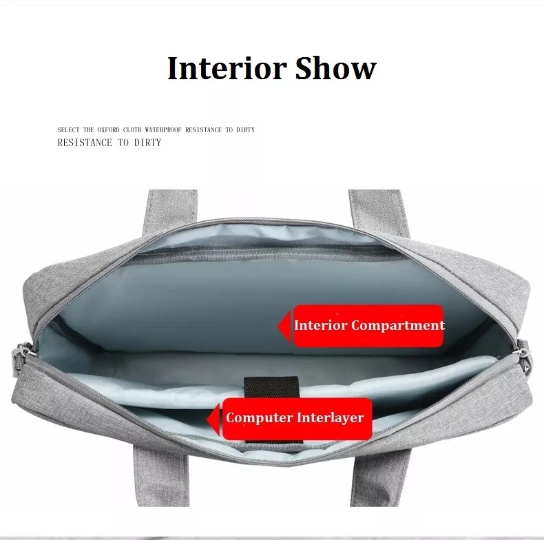 Custom Lightweight Waterproof Laptop Sleeve Case Men Women Business Travel Laptop Bag
