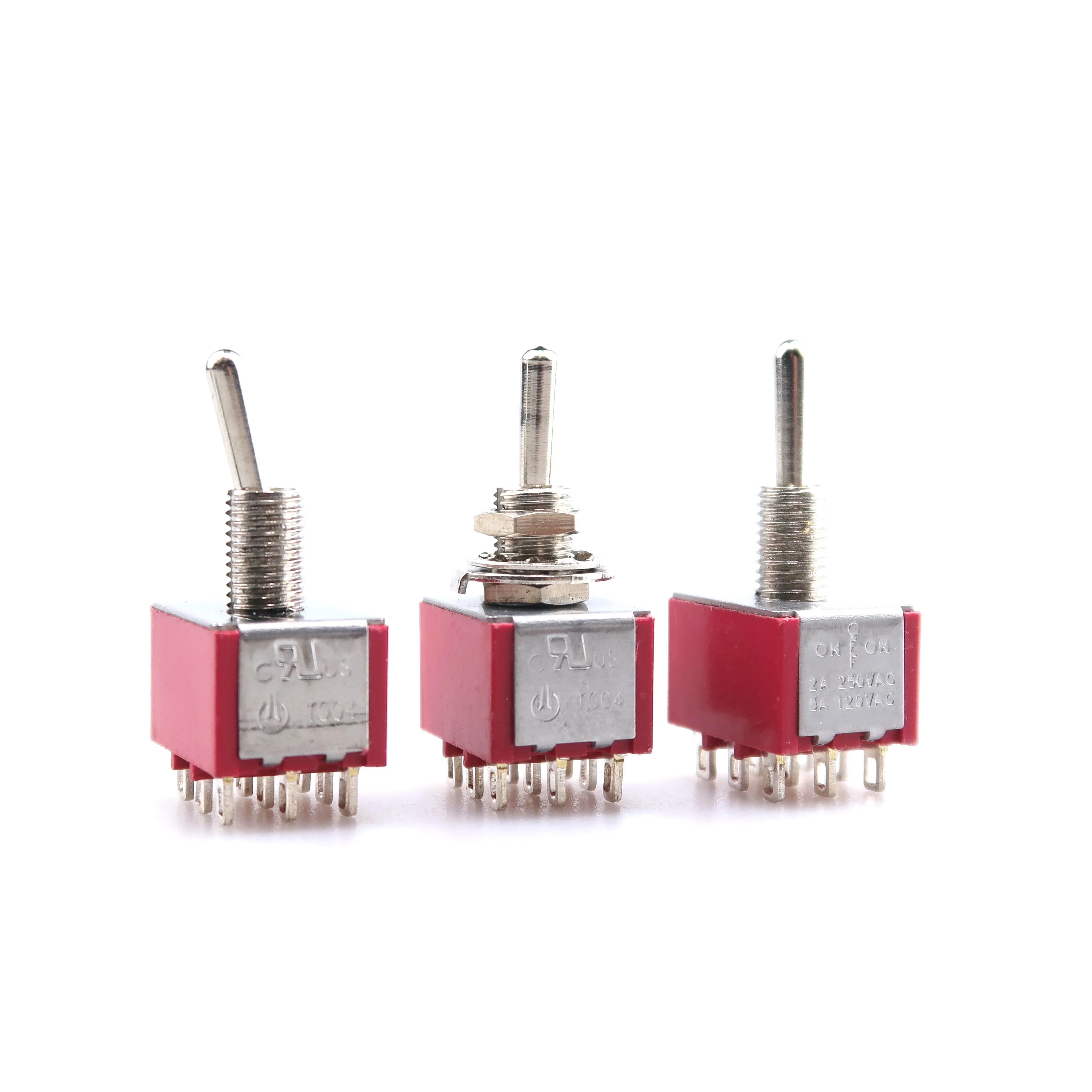 MTS-103 красный PCB SPDT ON OFF при ношении, водонепроницаемая шляпа-качак, переключатель переключения 3pin9pin12pin