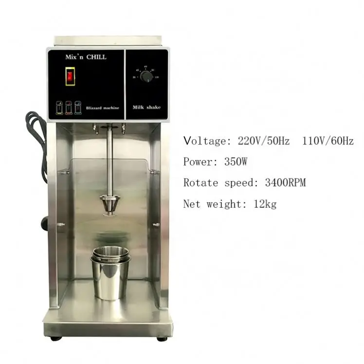 Flurry Blizzard Fruit Hard Ice Cream Blender Mixer Machine