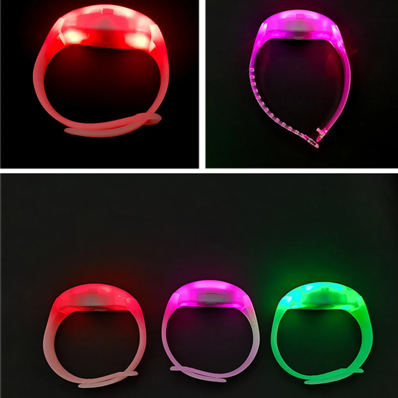 New Product LED Bracelet DMX Control Light Up Wristband Remote Controlled LED Bracelet 15 Colorful  LED Bracelet Led Wristband