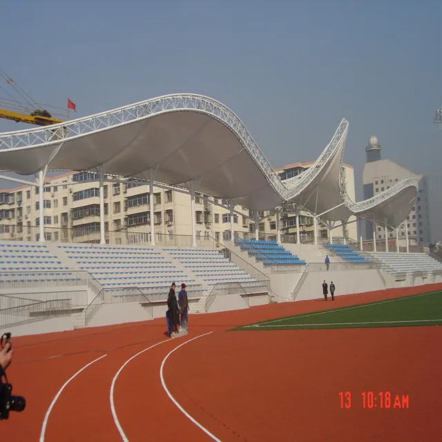 
PTFE Tensile Membrane Structure Gym stadium Canopy Roofing hot sale high quality roof structure for school hospital wareshouse 