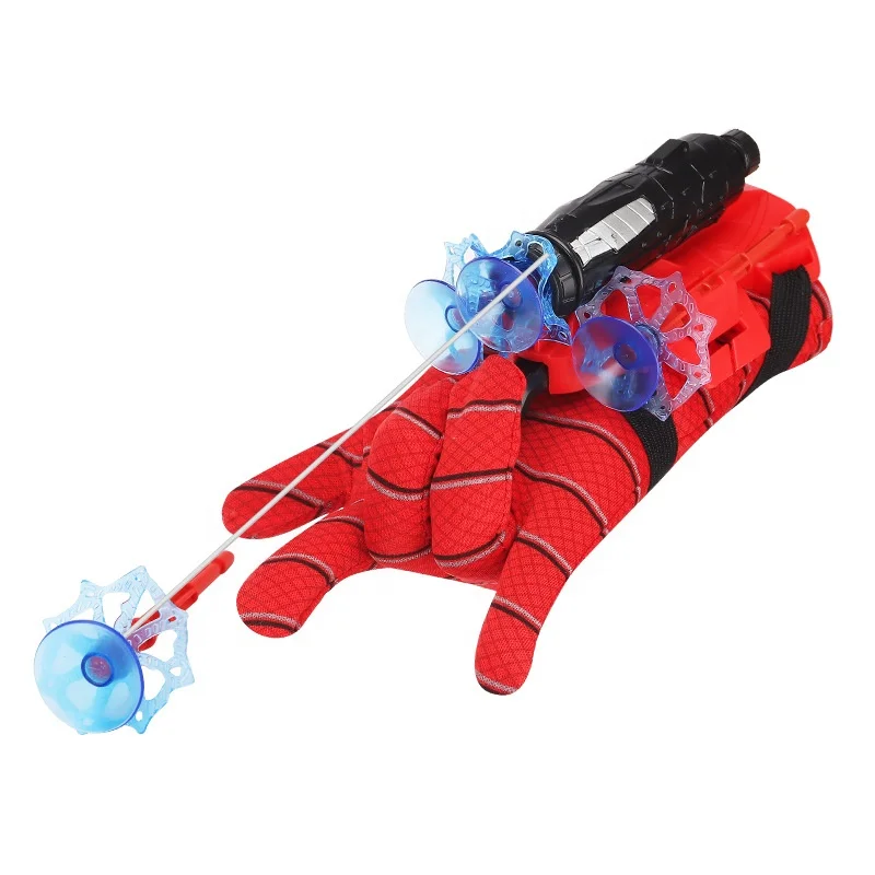 New Arrival Spider-man Web Shooter Educational Toys Spider Toys Plastic Cosplay Wall Attachable Sucker Launch Costumer Toys