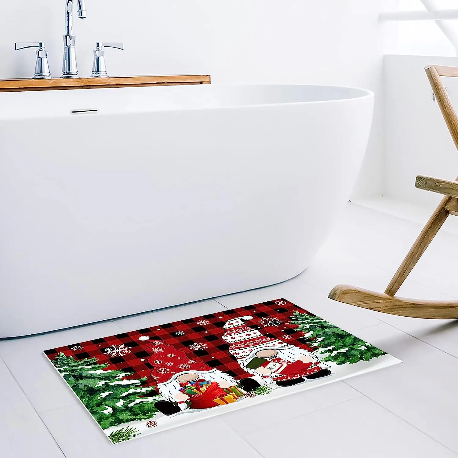 Merry Christmas Doormat Non-slip Pvc Floor Mat With Logo Print For Home And Hotel Entrance For Living Room Decoration