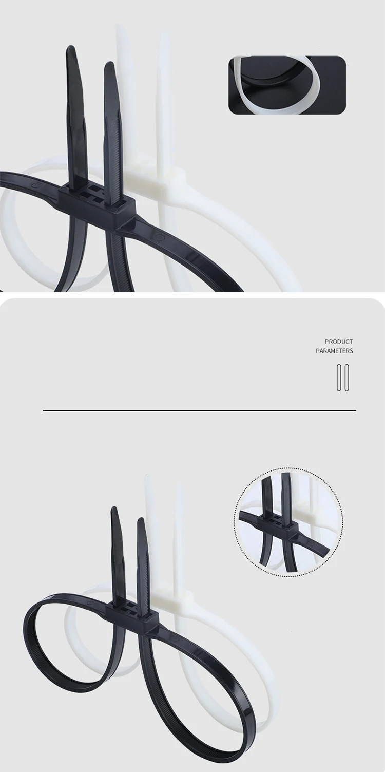 High-strength nylon cable tie disposable plastic handcuffs police plastic handcuff plastic