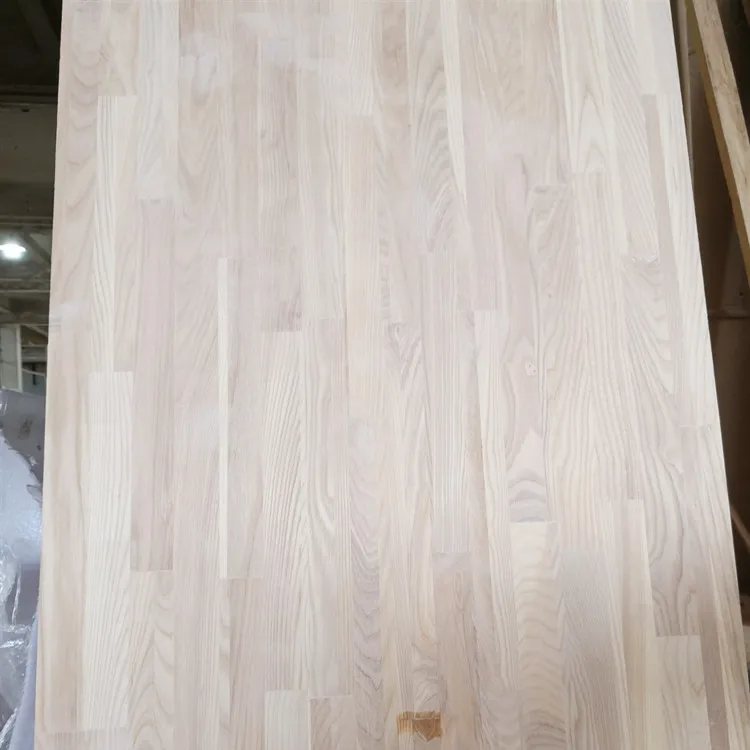China product   finger jointed boards ash wood Stool surface solid wood boards ash wood