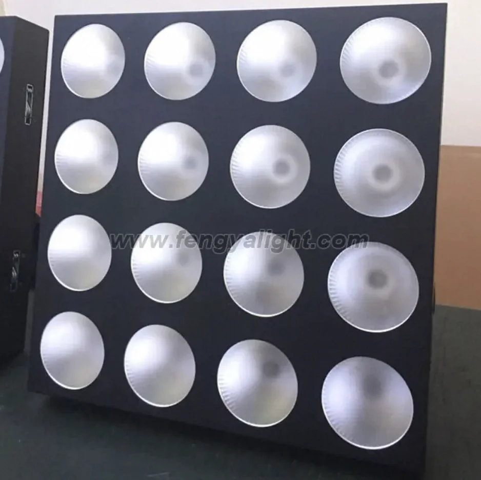DMX512 IP20 4x4 LED Blinder Lights 16x10W RGB 3in1 LED Matrix Light