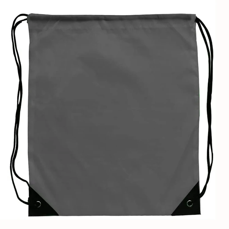 Drawstring Backpack Custom Logo High Quality Waterproof 210d Polyester Large String Sport Gym Bag Nylon Gift Bag Colorful