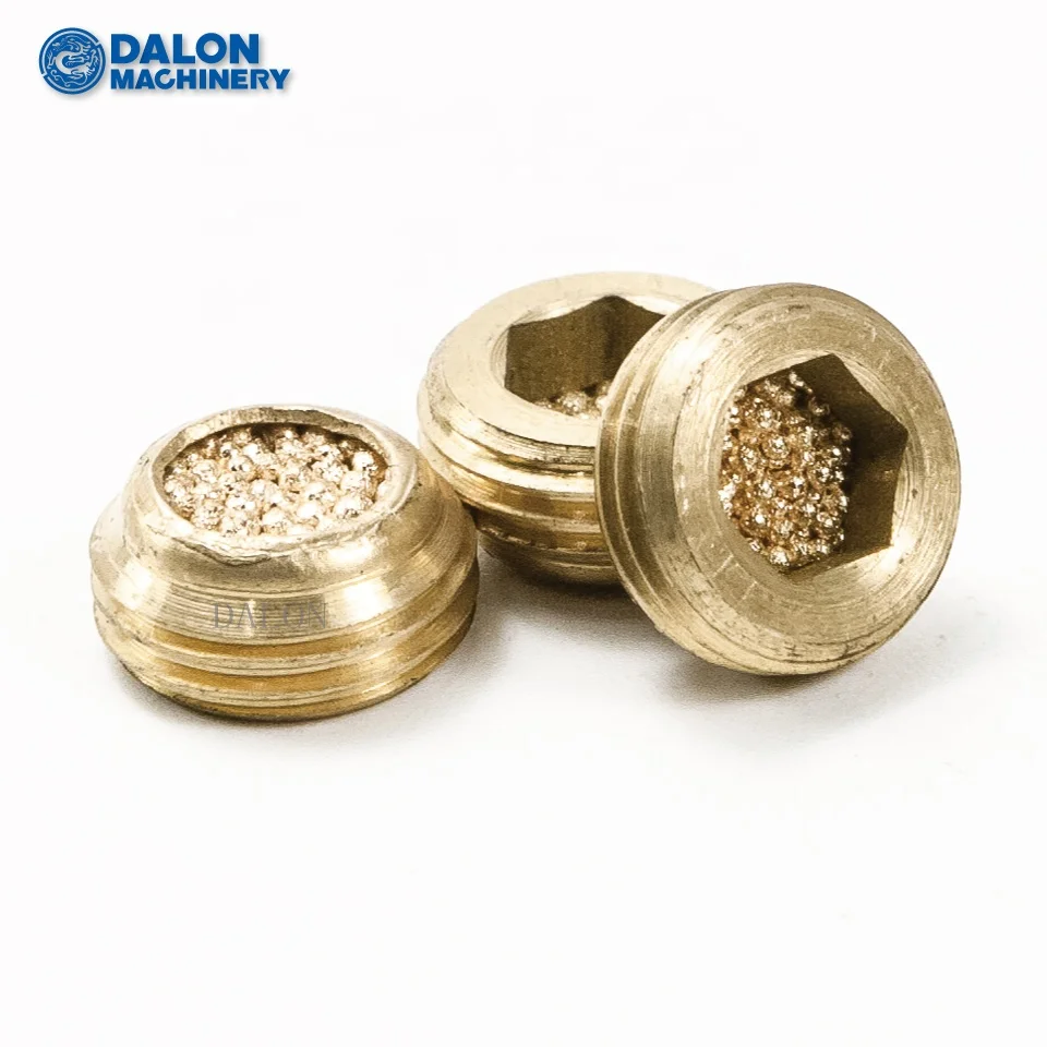 Sintered Bronze brass air Pneumatic Filter Silencer