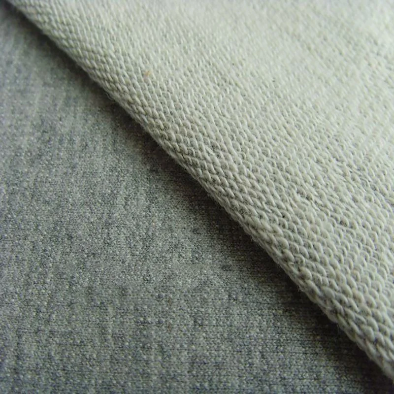Cotton Spandex 95%Cotton 5% Spandex Plain Dyed French Terry Knitted Fabric