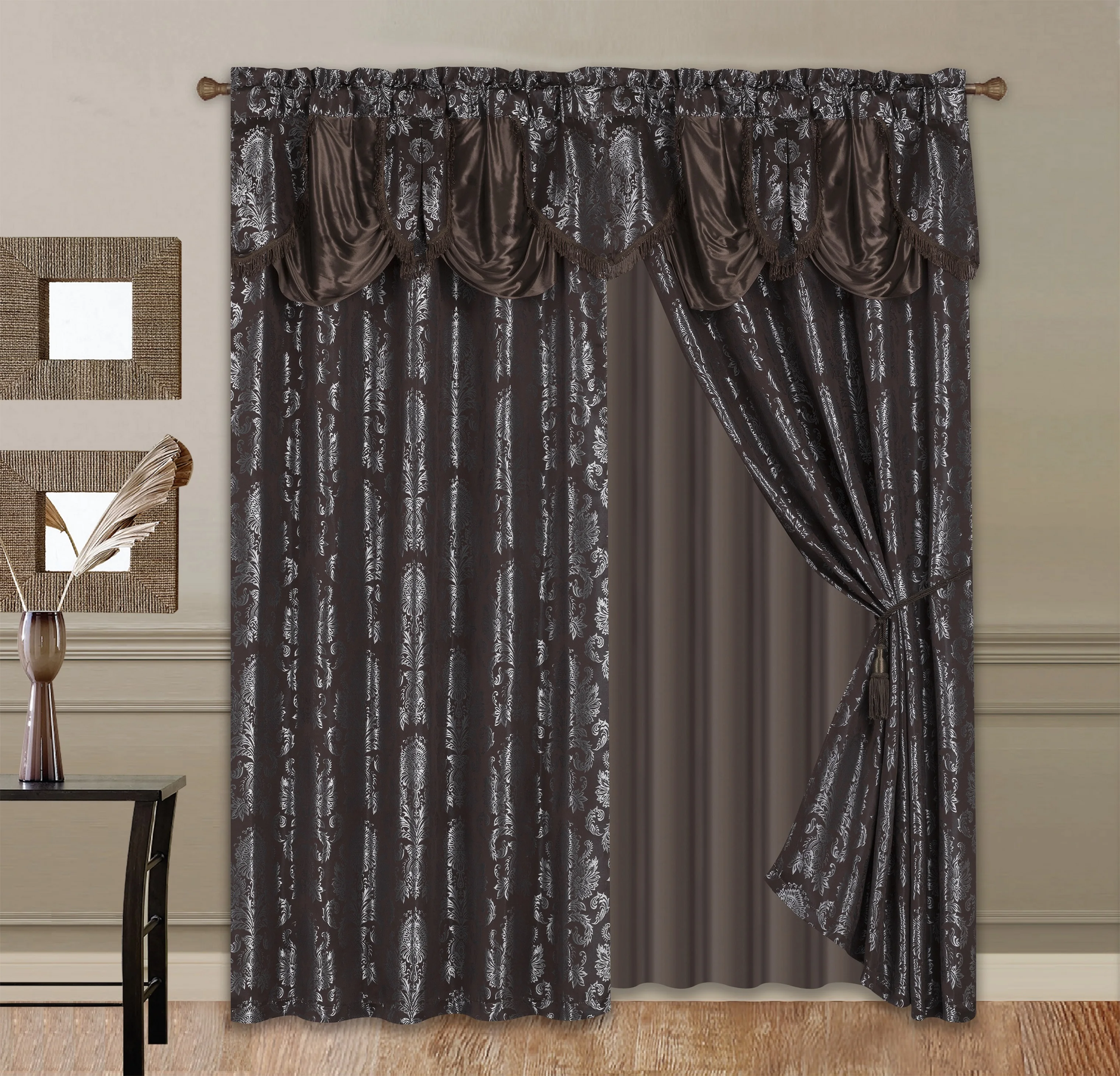 Luxury Classical Hotel Window Curtain Design With Dubai Style