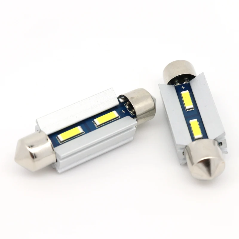 31MM 36MM 39MM 42MM C5W 1860 2SMD Canbus Error Free Festoon LED Car Interior Roof Dome 12V Light Bulbs