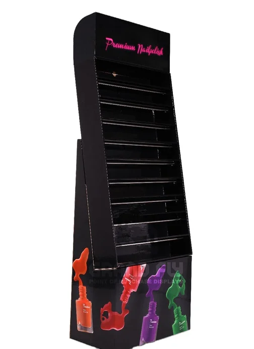 Extreme Response Custom Multilayer Storage Sturdy Paper Floor Display Shelf Promotion Coke Milk Chocolate Cardboard Display