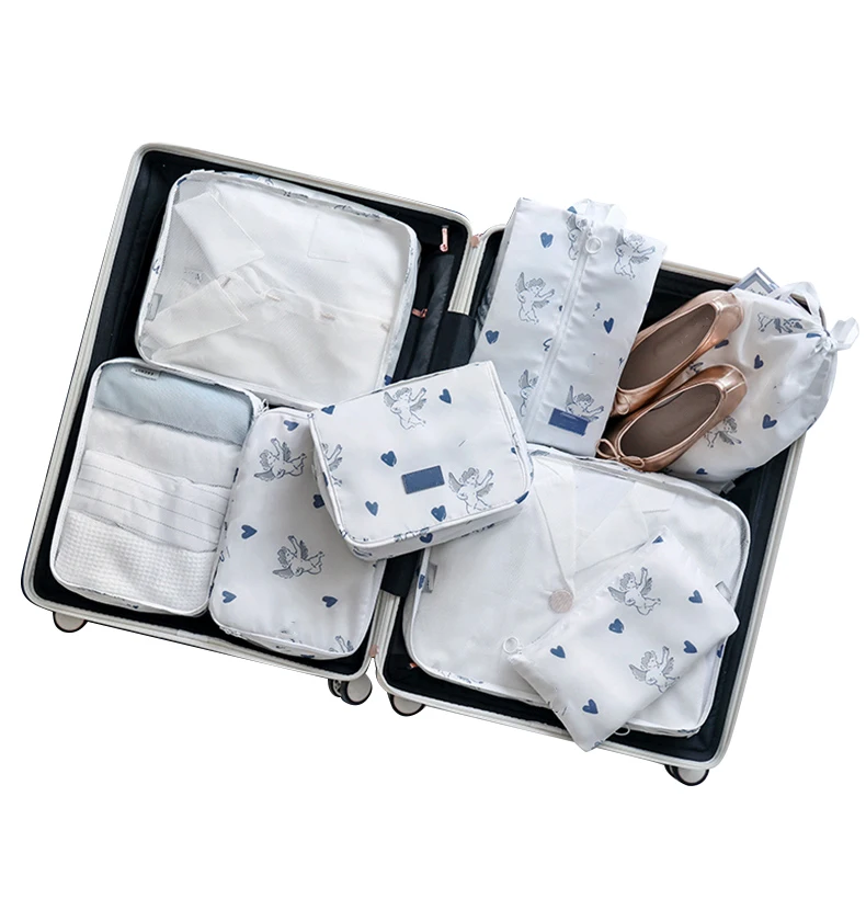 
Wholesale high quality Durable Packing Cubes Packing Travel Luggage Clothing Sorting Organizer Storage Bag 