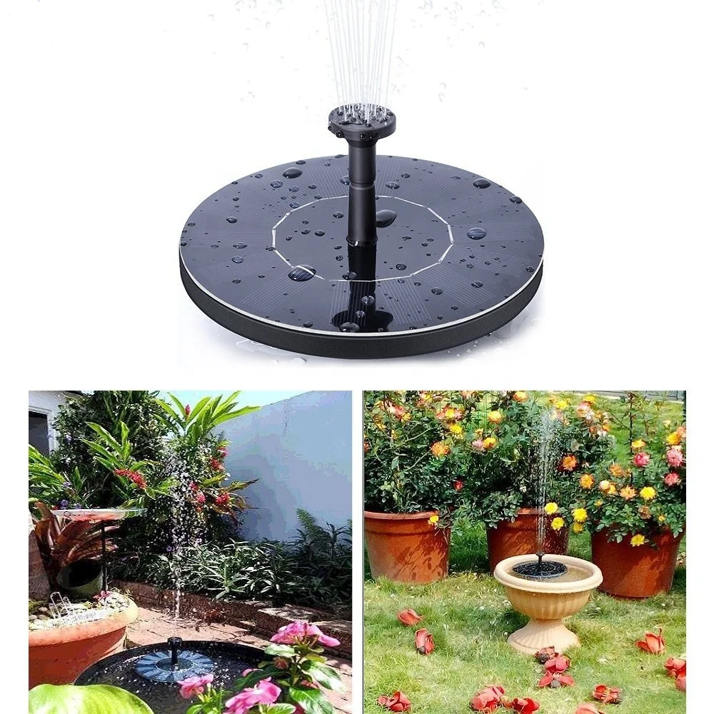 Garden Yard Decorations Solar Water Fountain Outdoor Watering Pump Submersible Solar Water Fountain