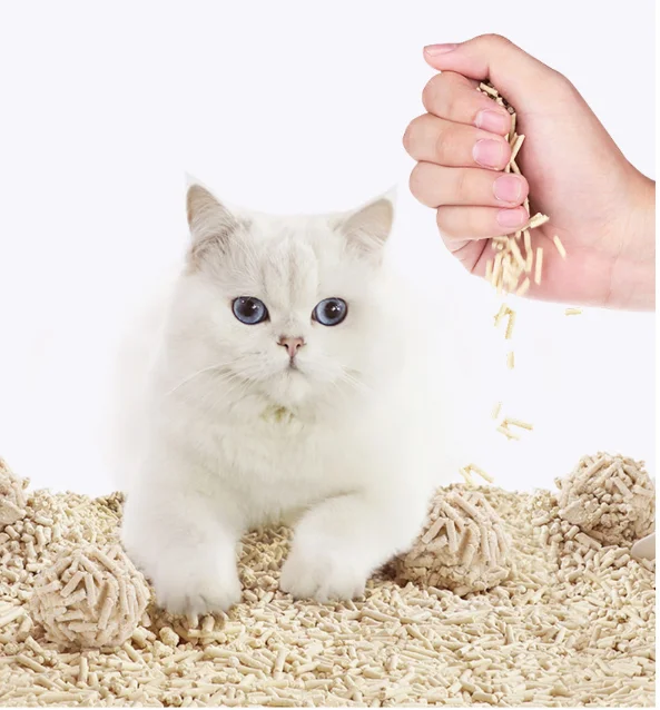 No dust wholesale super clumping tofu cat litter highly