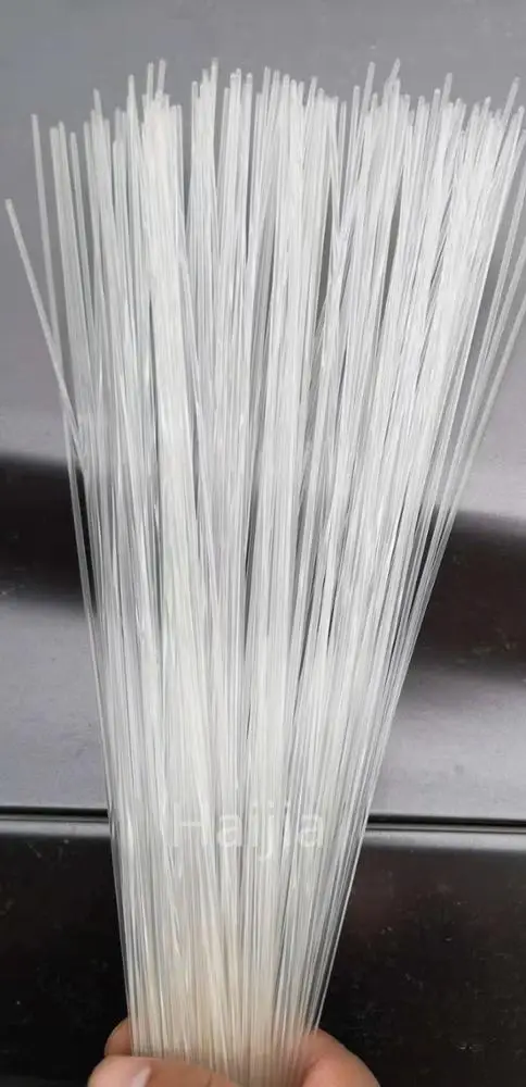 
customizable size straightening stiff PMMA plastic side glow fiber optic 