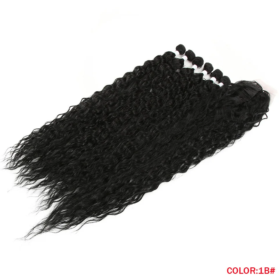 Popular in Russia Long Synthetic Curly Wave Twist Crochet Hair Loose Deep Wave Hair Synthetic Braiding Hair Bundles Extensions