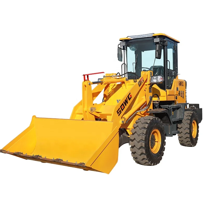 Дизельный погрузчик Sdwg, малогабаритный фронтальный погрузчик на 2 тонны с ковшом