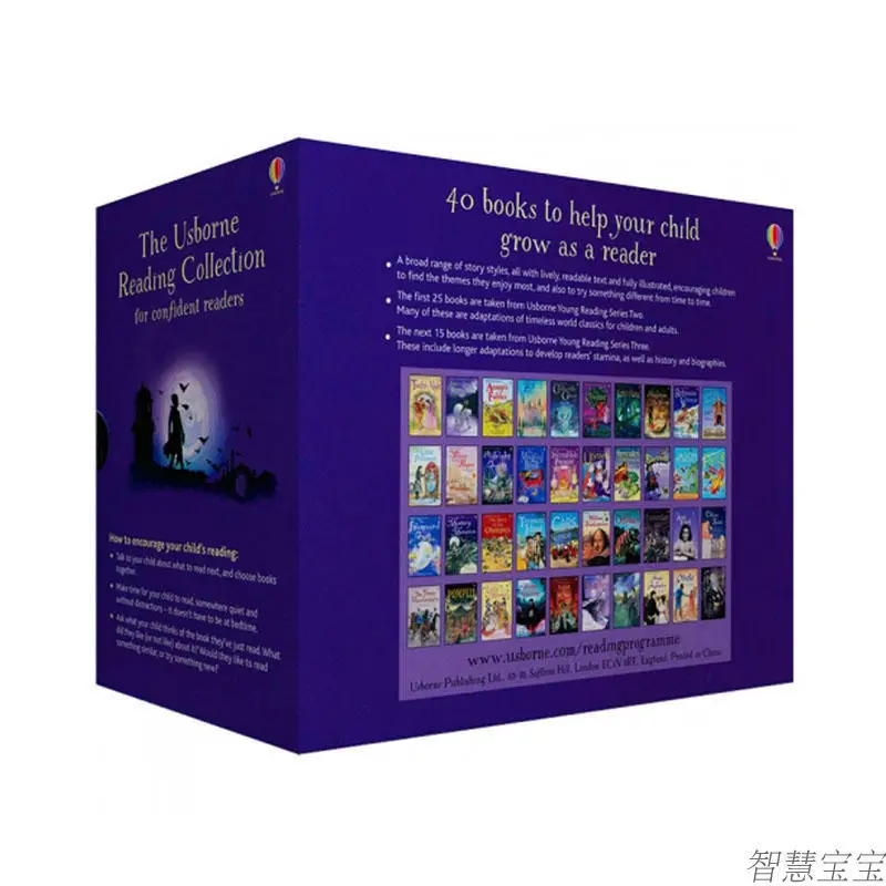  40 книг/набор Usborne чтения коллекция для уверенного чтения: Мой четвертое чтение библиотеки обучения книги с историями на английском
