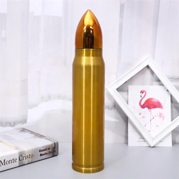 Creative custom metal double wall stainless steel mug vacuum travel thermos bullet tumblers for coffee tea water