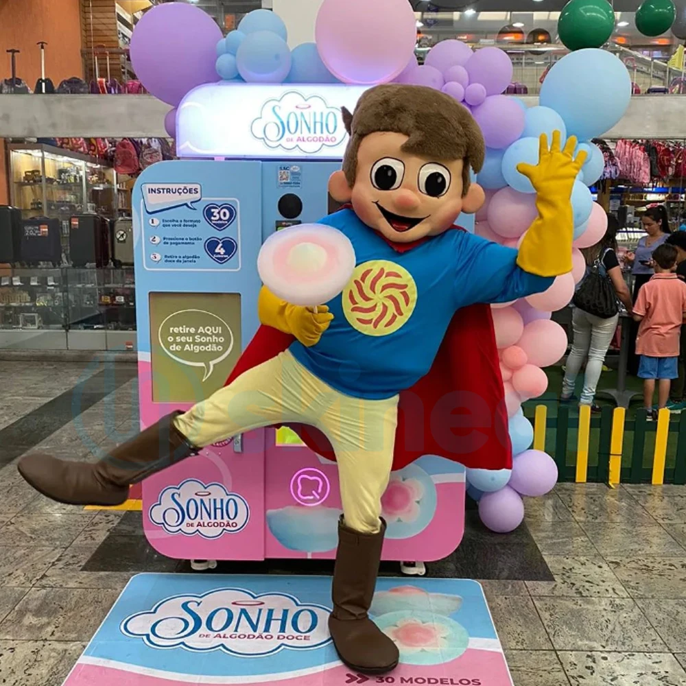 Professional full automatically small flower sugar cotton candy vending machine to make cotton candy