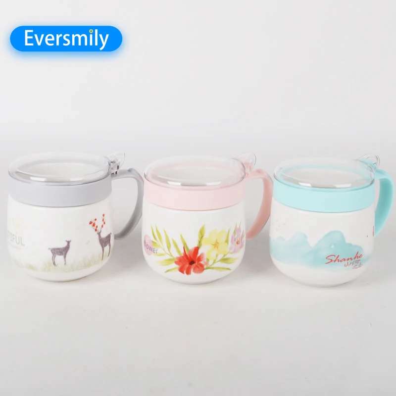 450ml Ceramic Big Capacity  Seasoning Pot Large spice Jars With Lid And Spoon Kitchen Gadgets