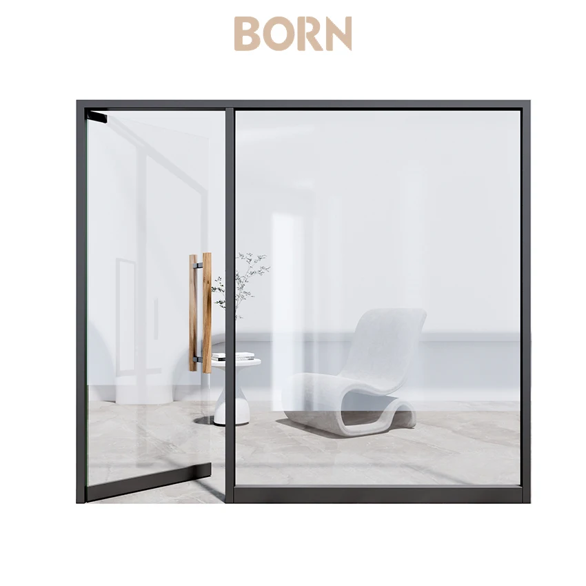 2024 последние офисные межкомнатные двери стеклянные закаленные