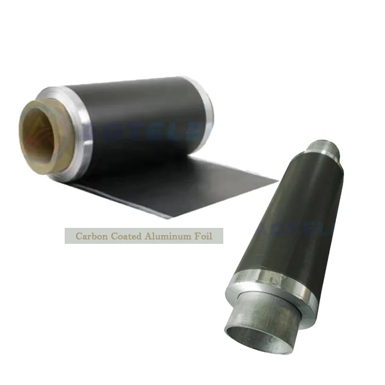 Battery Raw Materials Carbon Coated Aluminum Foil Al Foil For Li-Ion Battery Cathode Material