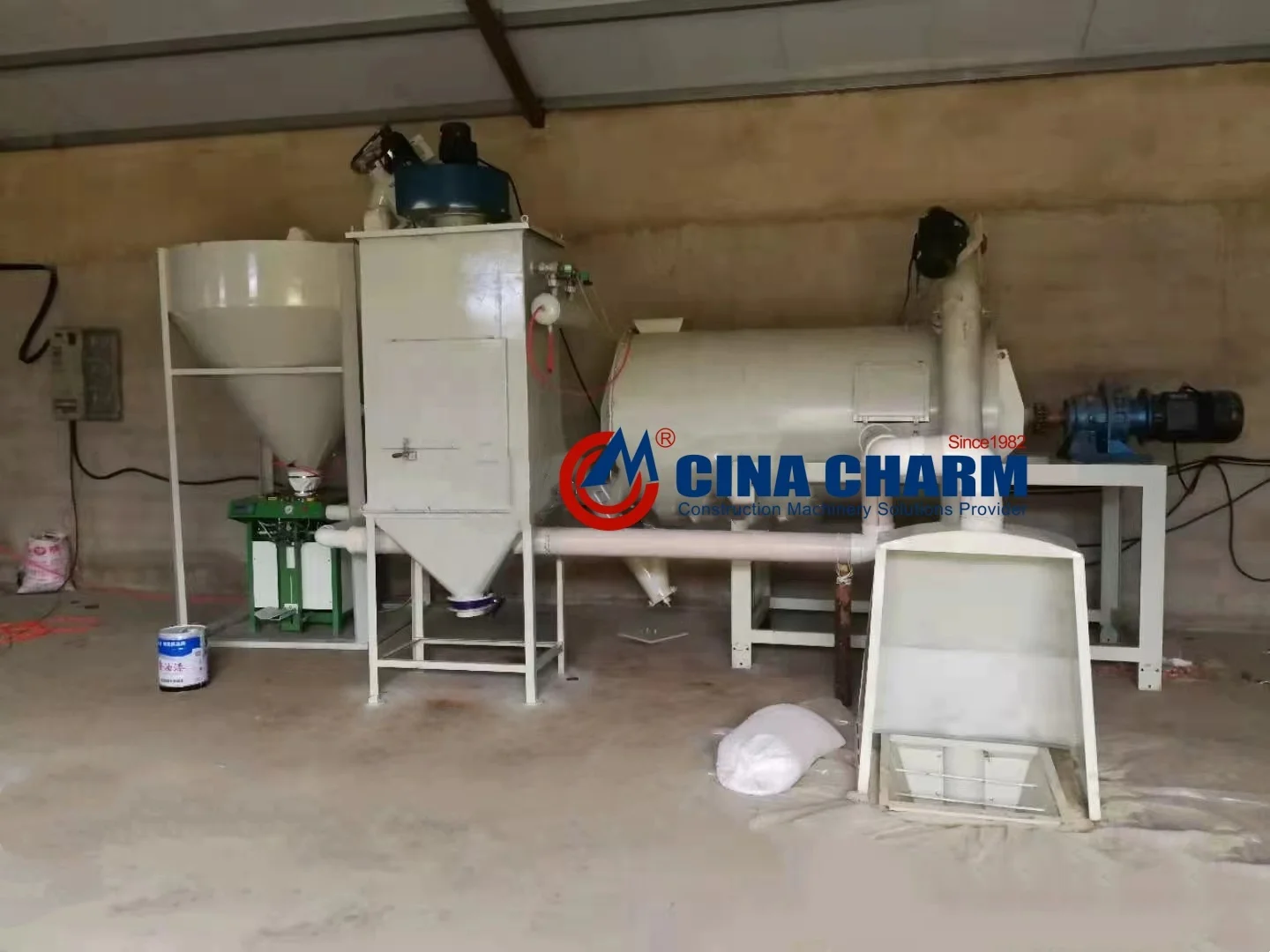 Cost-effective Simple dry powder blending Dry Mortar Production Line for Tile Adhesive Making Machine