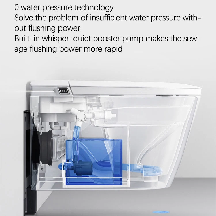 Luxury Sanitary Ware Hanging Water Saving Inodoro Wc Foot Sensor Electric Toilet Bowl Wall Hung Smart Toilet for Hotel