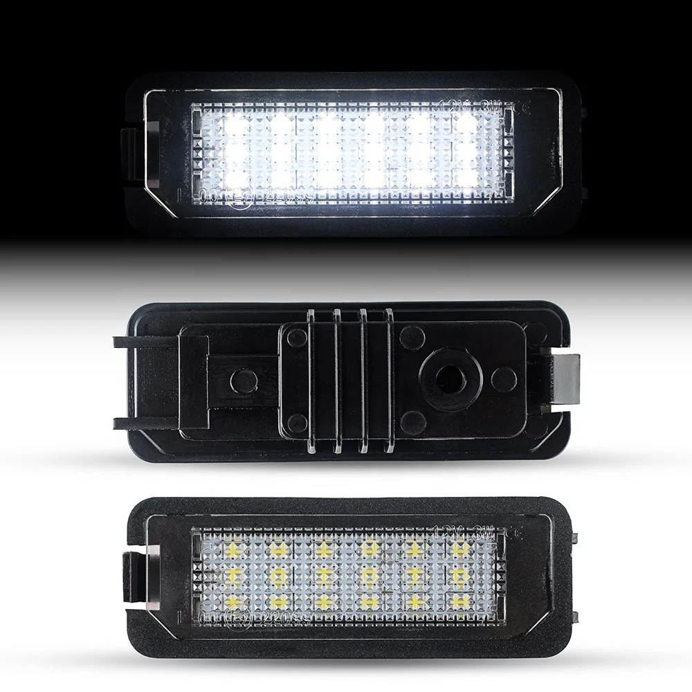 High power 2835 SMD LED white car license plate light for VW GOLF4/5/6/7 Lupo Scirocco Polo 9N Passat Porsche  911