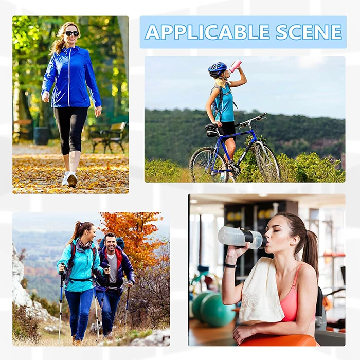 U105 Water Bottle Pouch with Phone Pocket for Walking Running Hiking Crossbody Water Bottle Bag