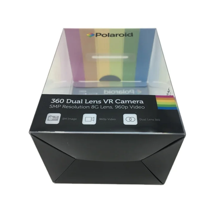 Custom printed hard PVC PET clear plastic packaging box plastic gift box