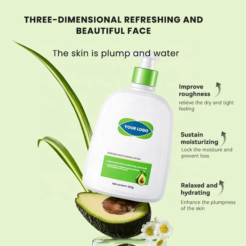 MULAN Avocado Vitamin E Body Lotion 500ml Deeply Moisturizing Moisturizer