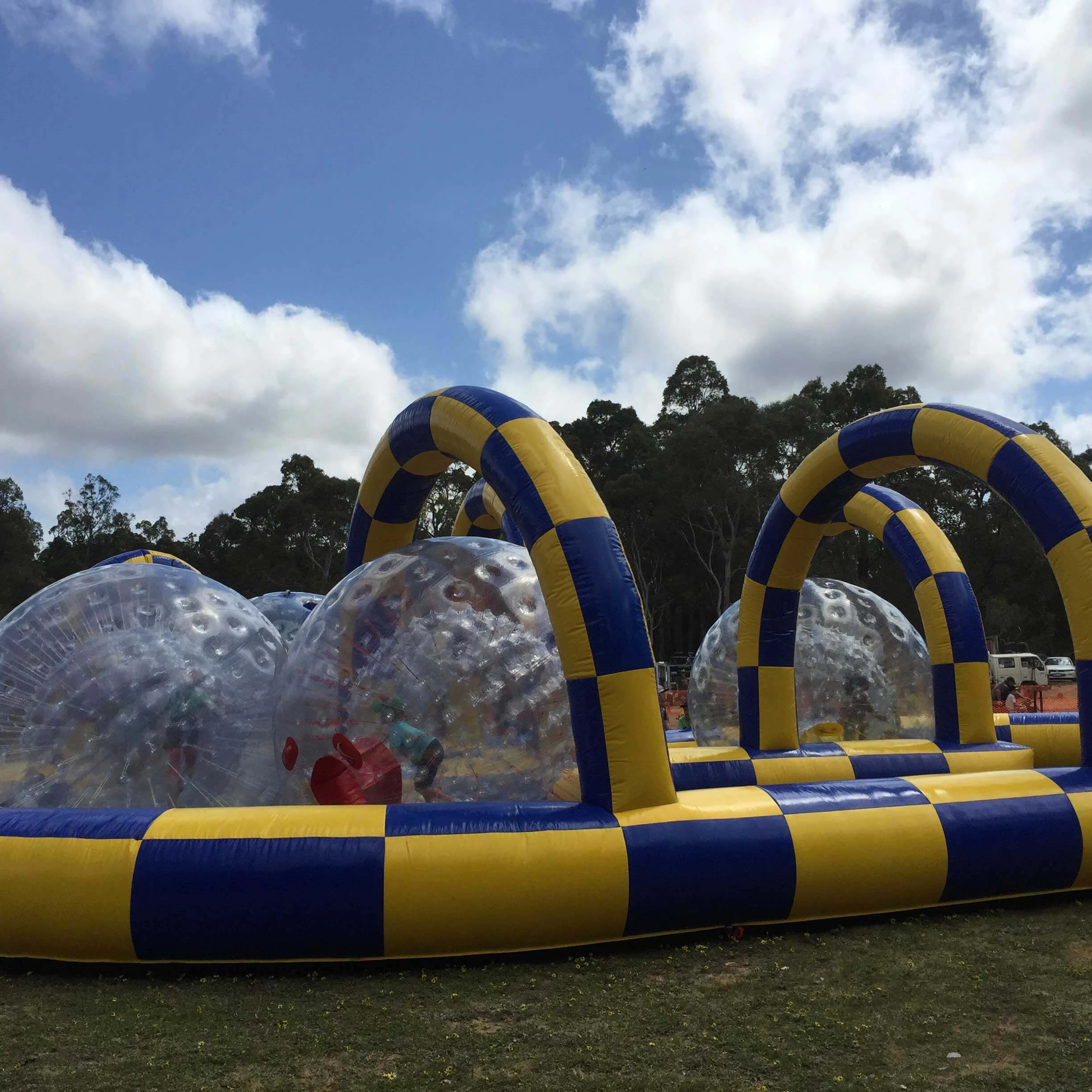 Sport events Inflatable  bumper car race track inflatable go kart for sale