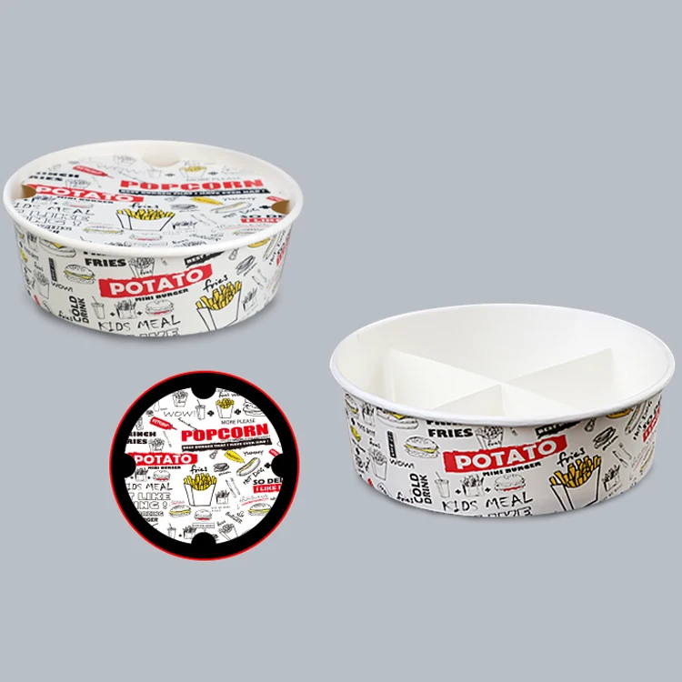 Disposable Printing Foldable Fried Chicken French Fries Chicken Nuggets Popcorn Chicken Hamburger Kraft Paper Food Box