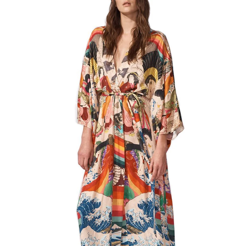 
Beach Wear Cover Up Summer Dresses Beach Beach Dress Cover Up Japanese Kimono 