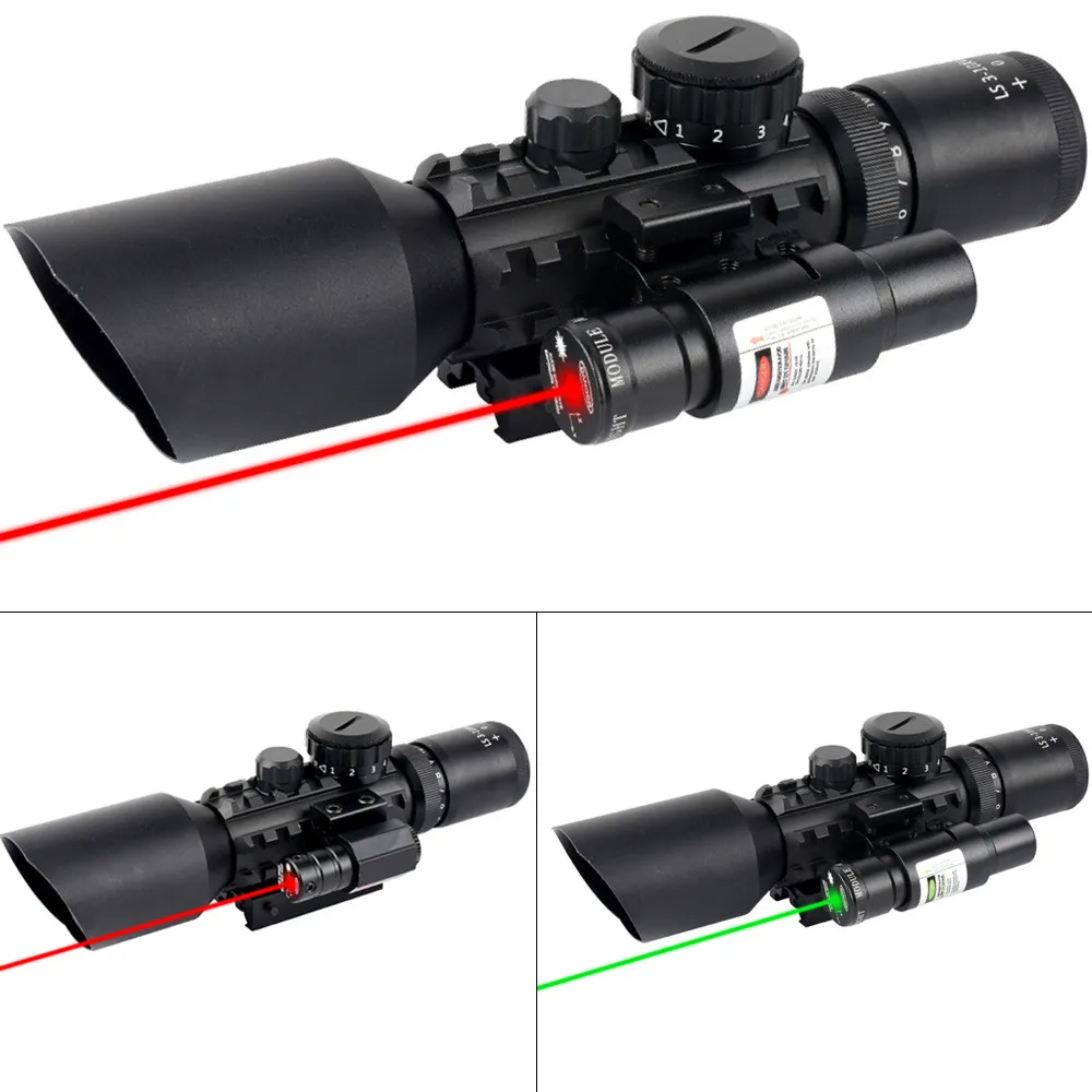 SYQT IR Compact Tactical Sight Long Range Green Dot laser Sight Sight Scope For Outdoor Hunting