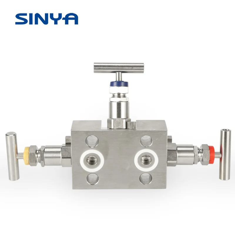 High Pressure Instrument Manifolds For Direct Mounting Three  Valve Manifolds Needle Valve High Pressure Flang 3 Valve Manifold