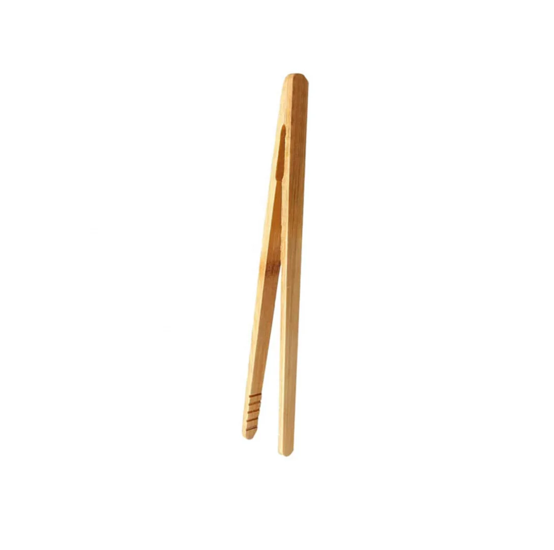 Bamboo Tongs for Cooking Toast Bread Pickles Tea Bamboo Kitchen Tongs