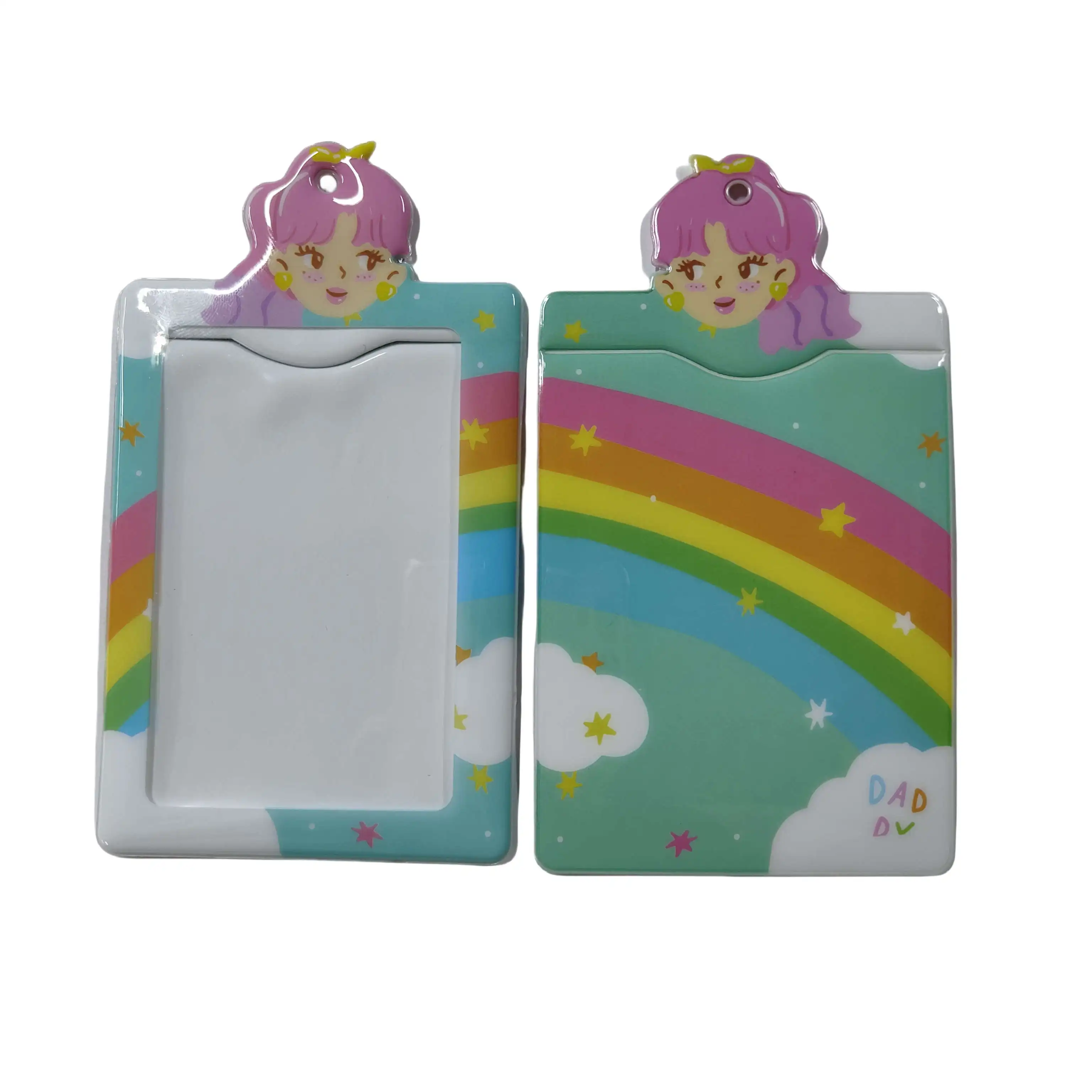 Customized PVC Color Printing Cartoon Card Holder Polaroid Photos Collection Star Chasing Idol Album Plastic Photocard Holder