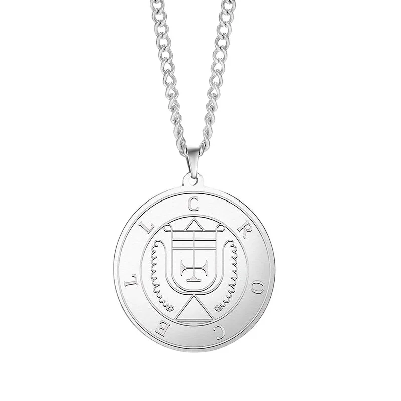 Classic Jewelry Solomon patterns stainless steel necklace steel pendant fashion versatile fashion sweater chain