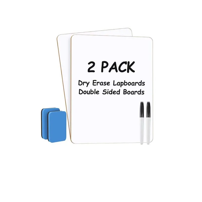 Small White Board 2 Pack Dry Erase Boards Double Sided Portable White Boards for Students