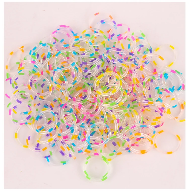 New packing rubber loom band bracelet 600pcs/bag colorful rubber loom bands kit