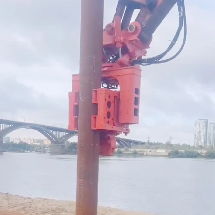 Excavator Attachment Pile Driver Machine Sheet Pile Driver Cement Piles