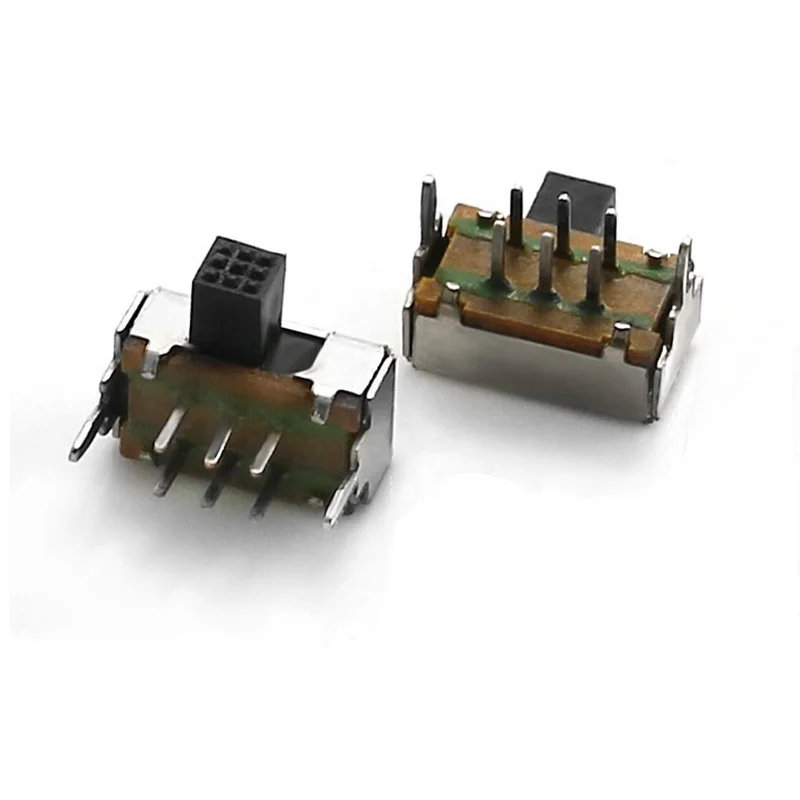 SK Series 2 position slide switch 6Pin Horizontal Slide Switch 2P2T with KNOB
