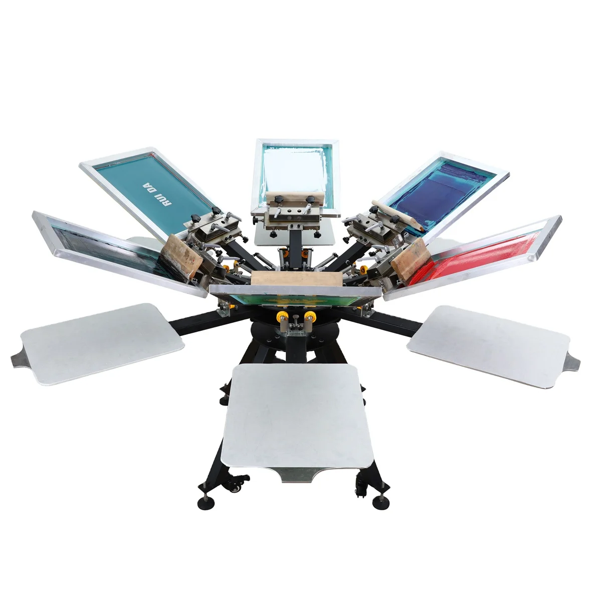 Octopus 6 Color Screen Printing t Shirt Machine