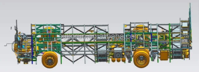 120KW Powerhouse: Heavy-Duty EV Chassis with 6.5-Ton Front and 11.5-Ton Rear Axles Permanent magnet synchronous motor