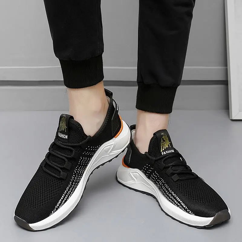 High quality casual footwear for men uk sneakers custom summer breathable OEM mens shoes designer traction sole